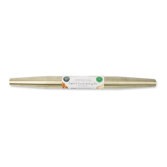 Tapered French Rolling Pin - Champagne Gold