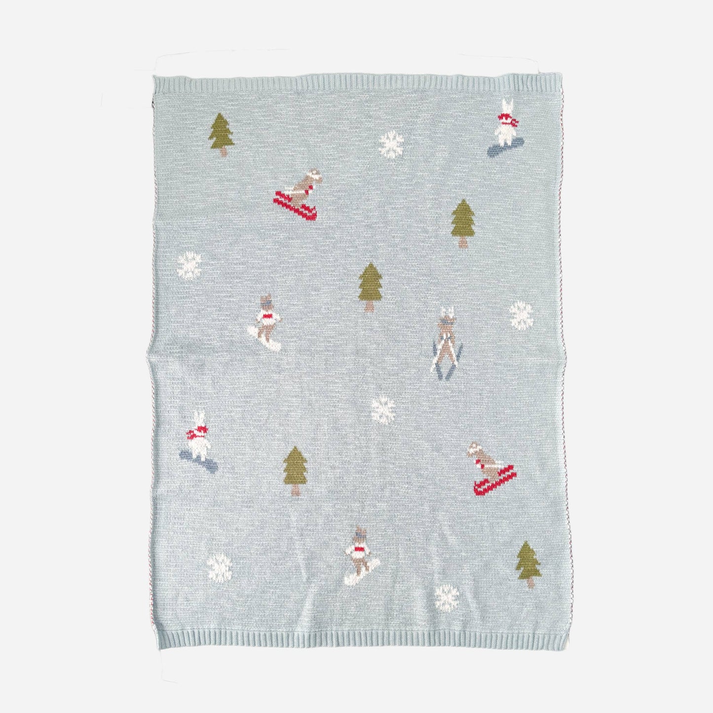 Ski Baby Snowboard Winter Blanket - The Blueberry Hill