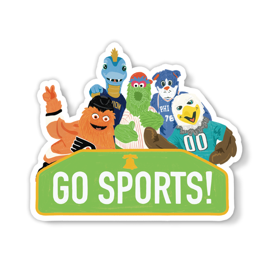 Go Sports Team Philadelphia Mascots Vinyl Sticker