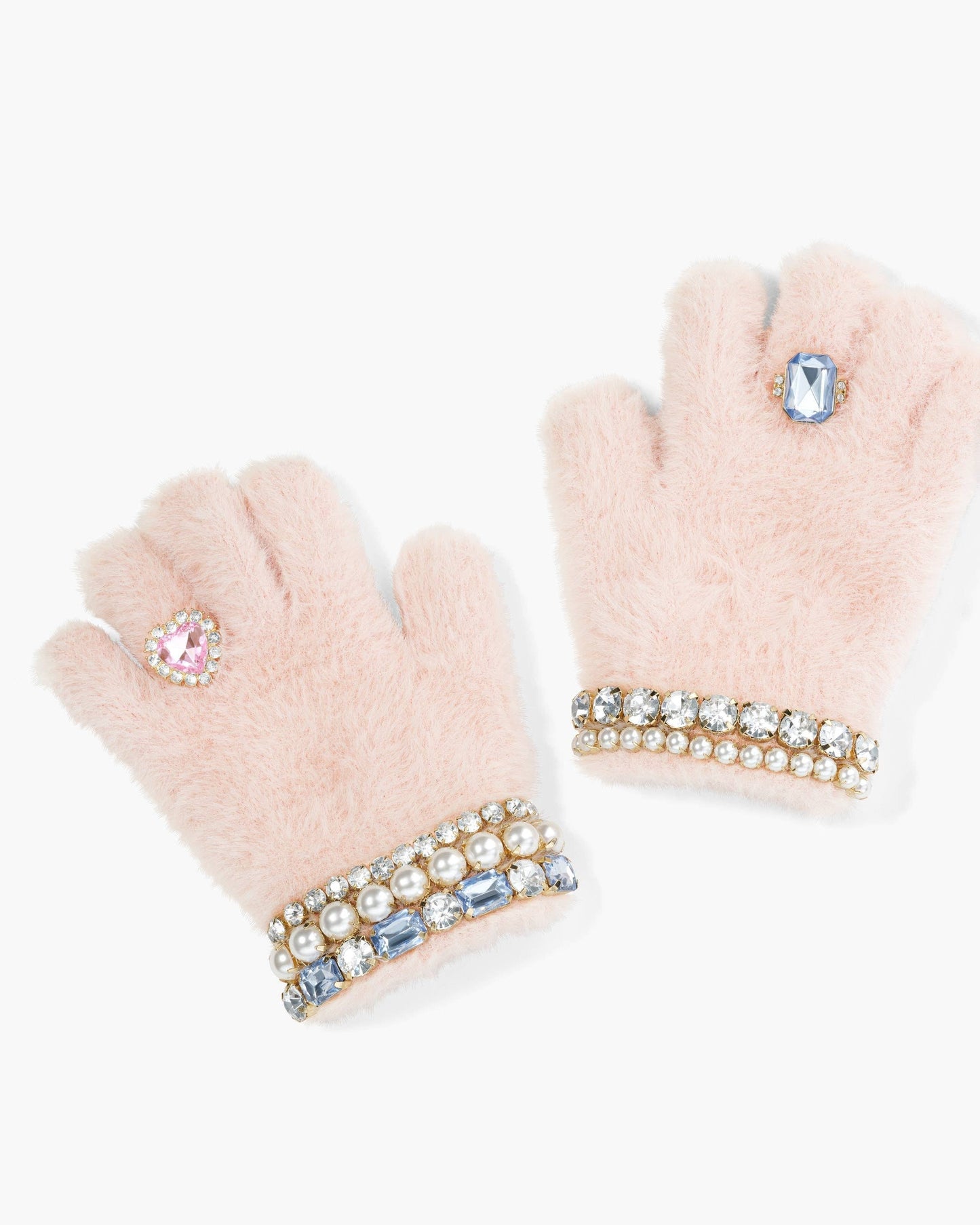 Pink Jeweled Gloves - Super Smalls