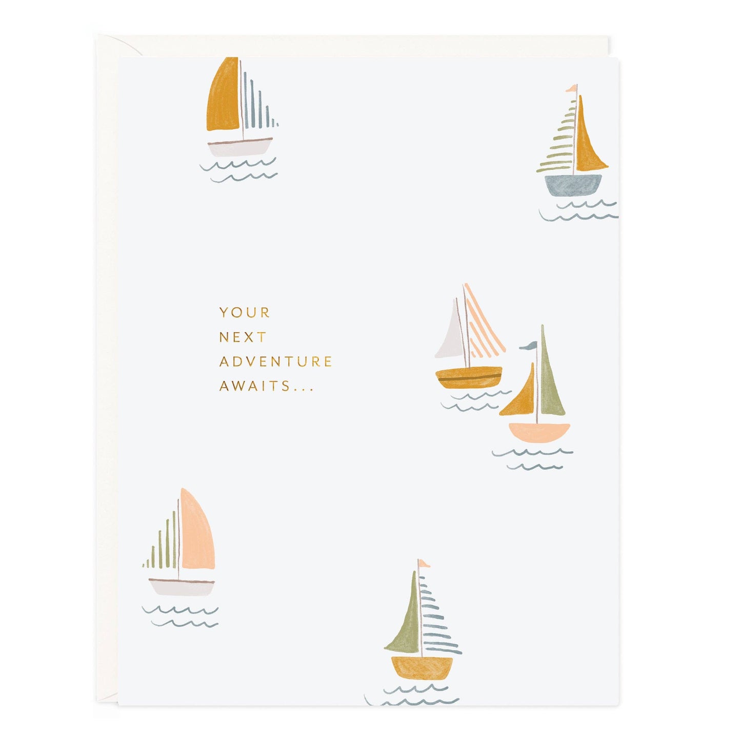 Next Adventure Sailboat Congrats Greeting Card