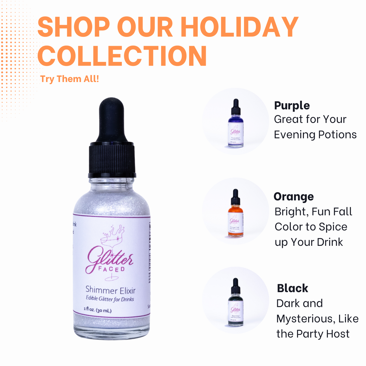 Shimmer Glitter Faced - Edible Glitter For Drinks & Cocktails