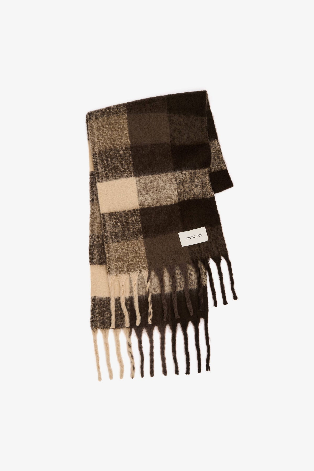 Brown Check Reykjavik Scarf - Arctic Fox & Co. - North America - The Reykjavik Scarf - 100% Recycled - FW26