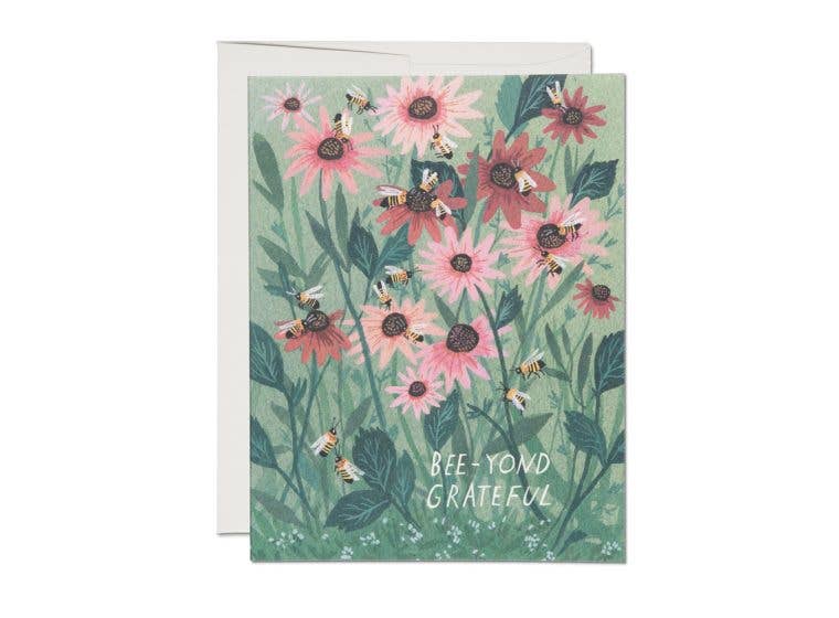 Bee-yond Grateful thank you Red Cap Cards