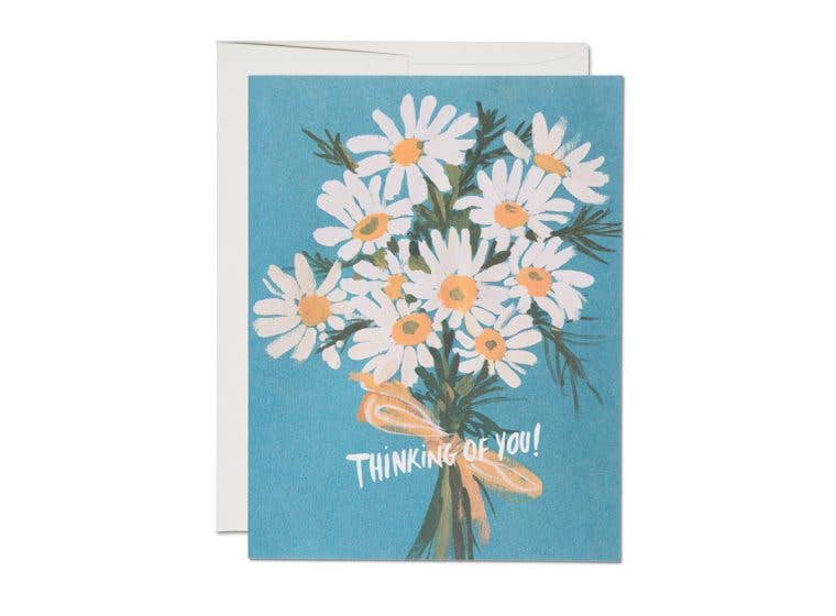 Vintage Daisy encouragement Red Cap Cards