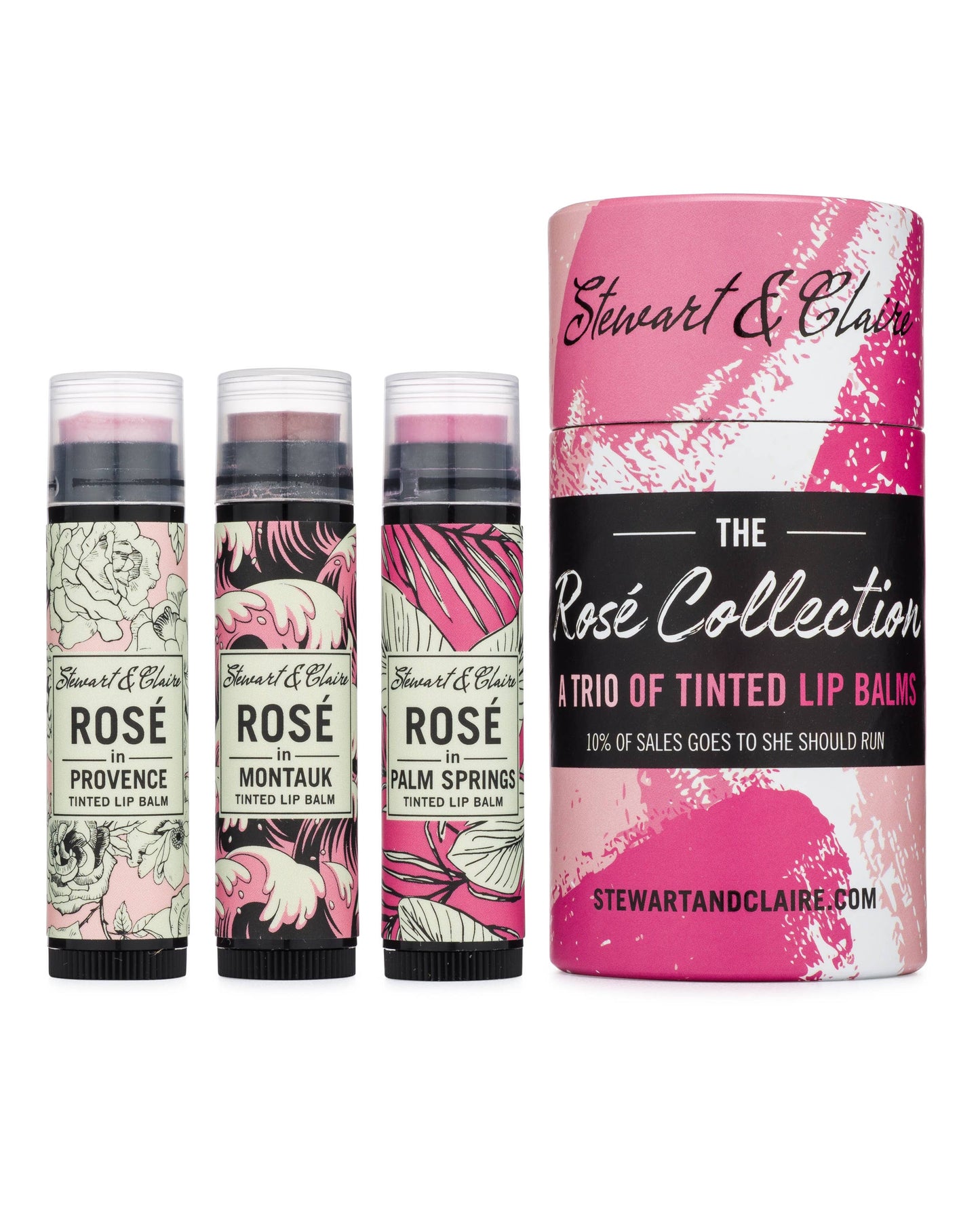 The Rosé Collection Lip Balm Trio
