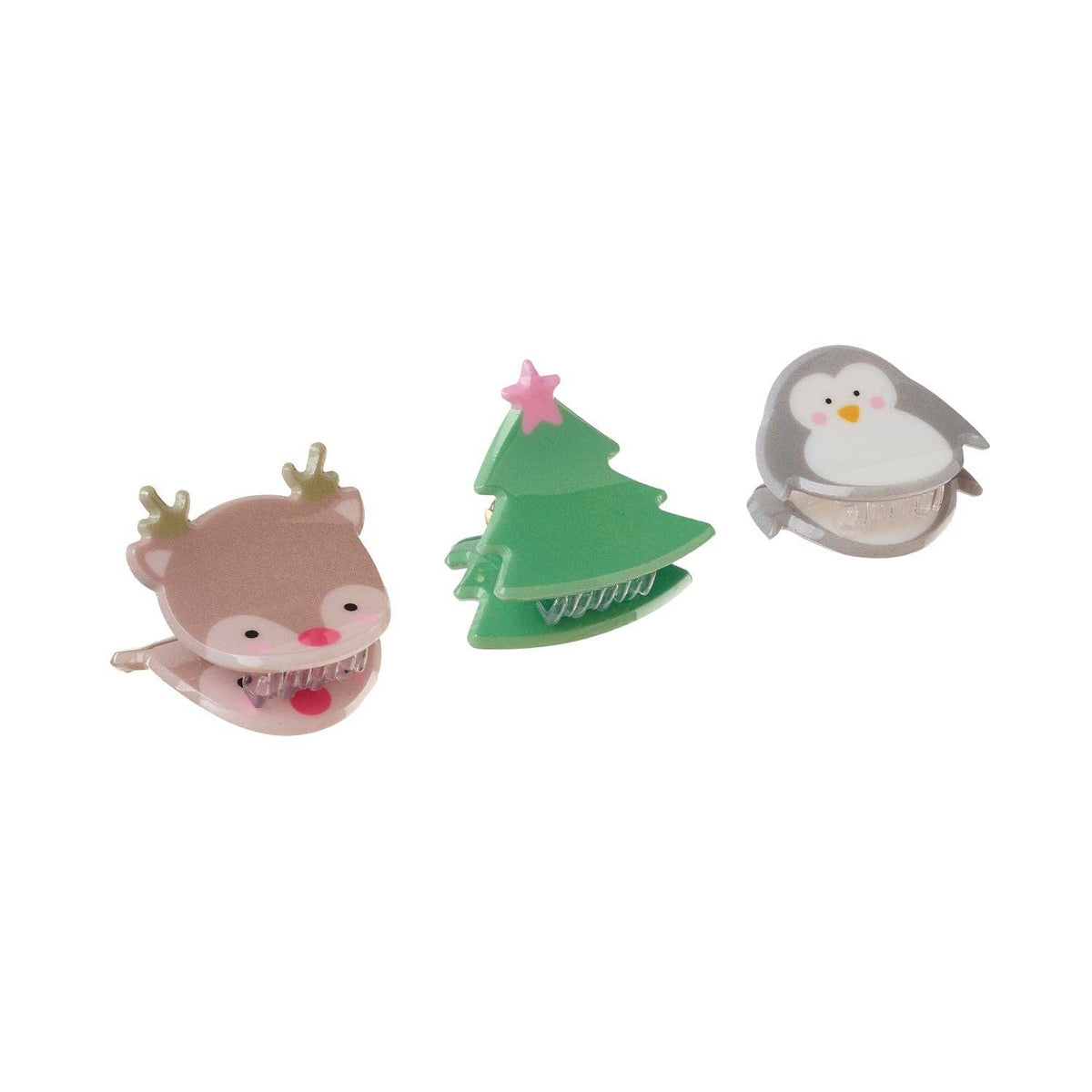 Festive Christmas Claw Clips 3 Pack - Rockahula Kids US