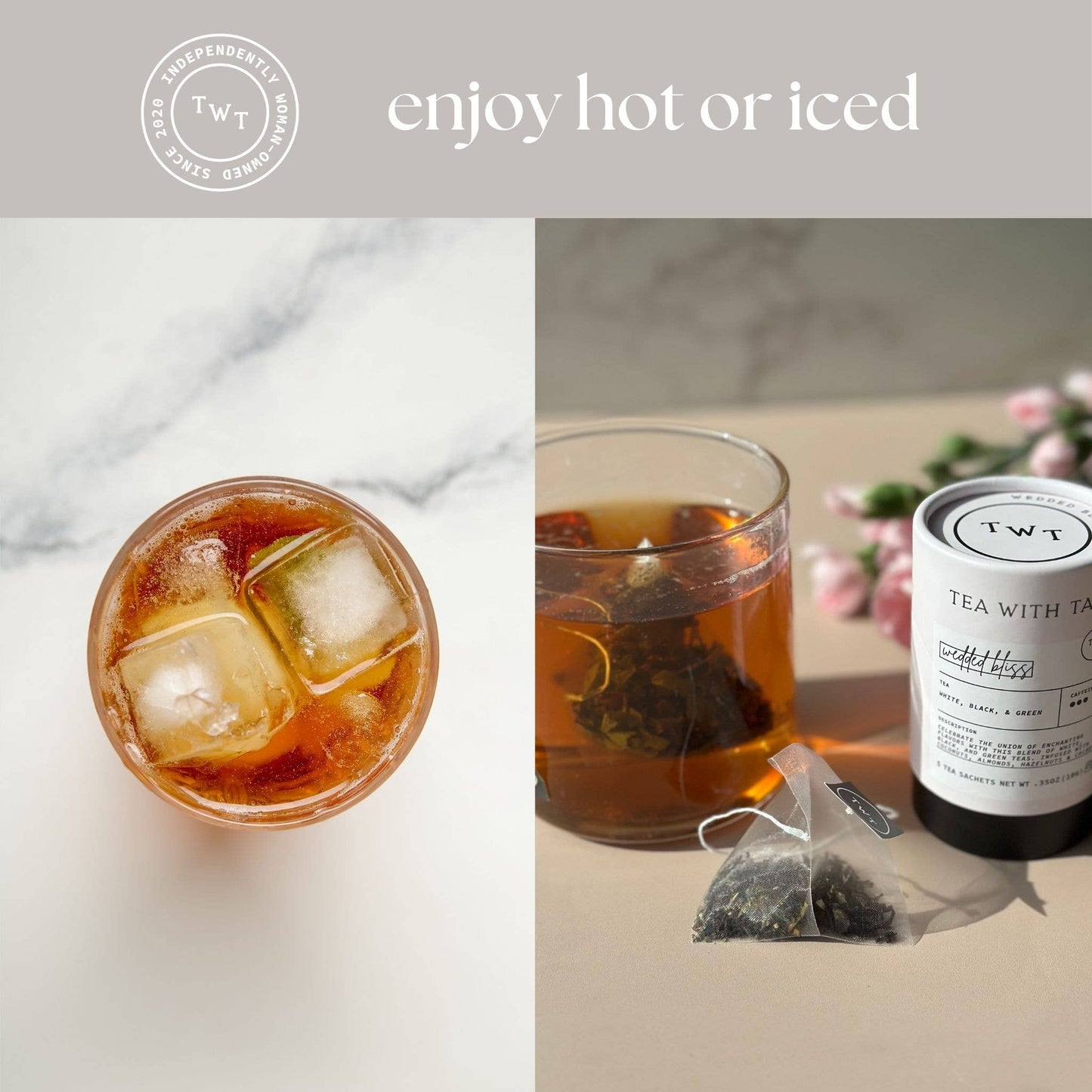 Wedded Bliss Mini Tube Gift (5 tea bags) (for Weddings)