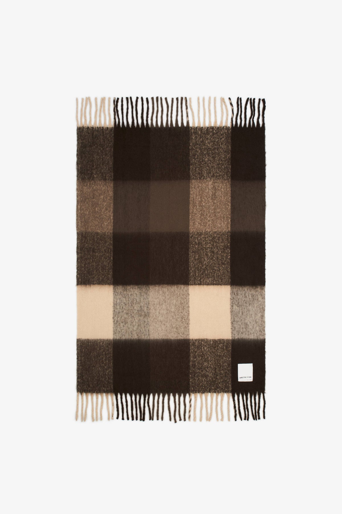 Reykjavik Throw Dark Earth Brown - Arctic Fox & Co. - North America - The Reykjavik Throw - 100% Recycled - FW26