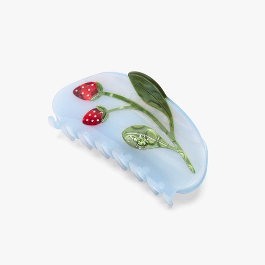 Forest Berry Claw - Strawberry Green Beetle Hair Clip