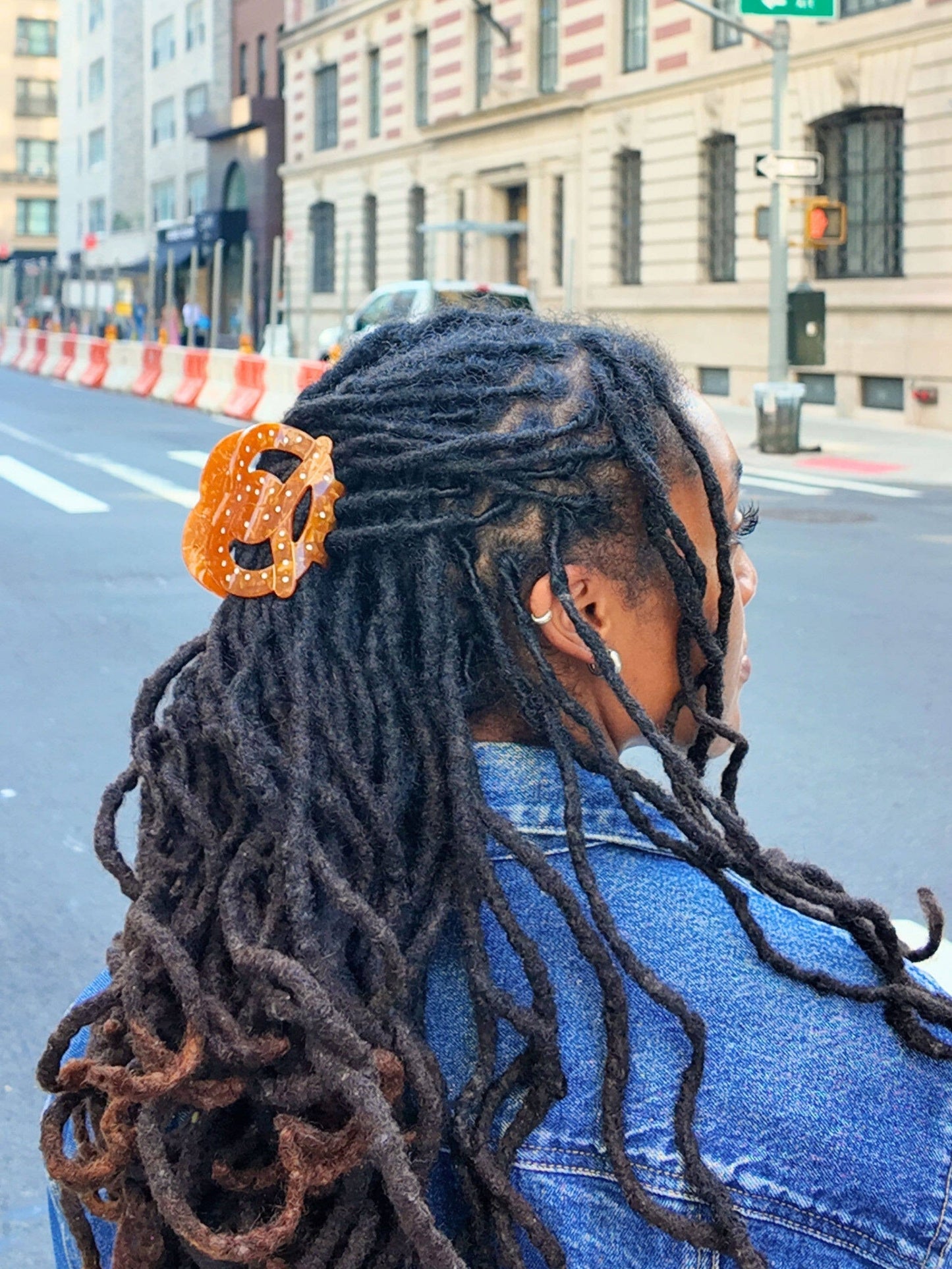 Pretzel - Solar Eclipse - Hand-painted Hair Claw Clip | Eco-Friendly