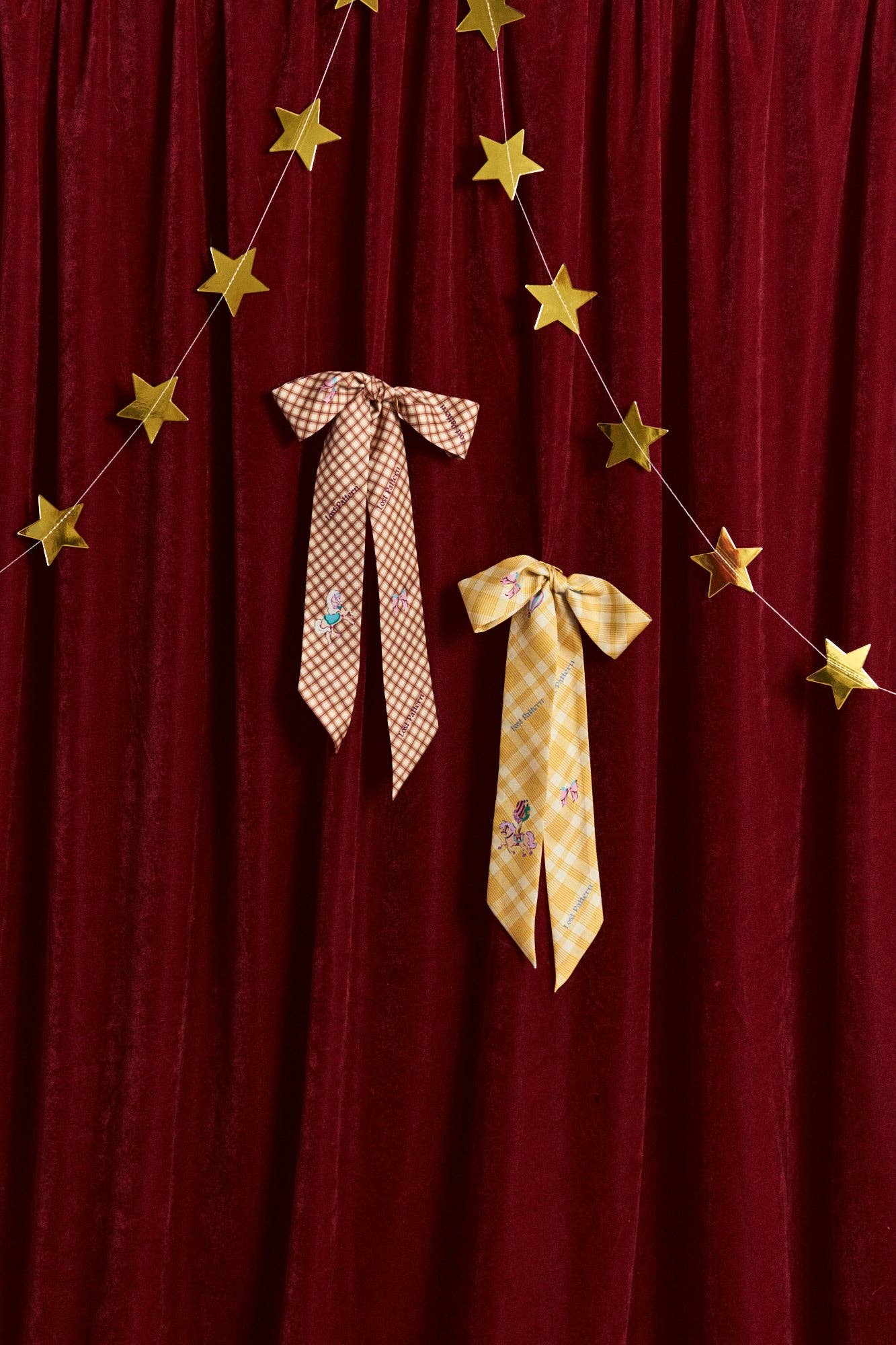 Pop Pony Silk Twill Skinny Scarf - Yellow - Lost Pattern NYC