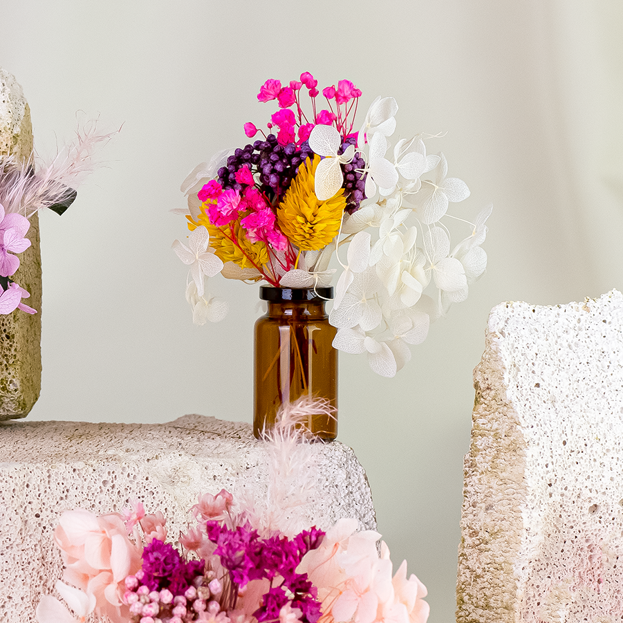 MIni Dried Flowers Bouquet with gift box