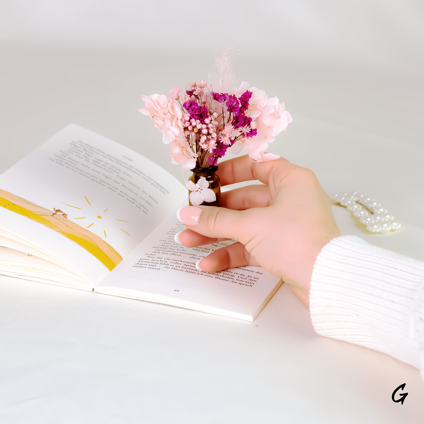 MIni Dried Flowers Bouquet with gift box