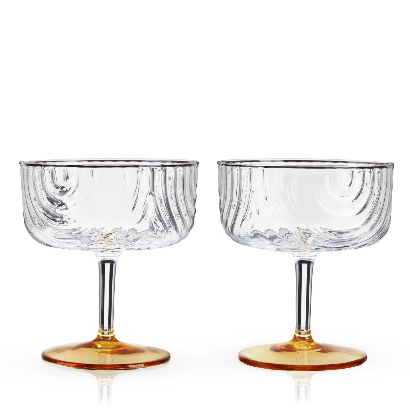 Deco Cocktail Coupes Set of 2