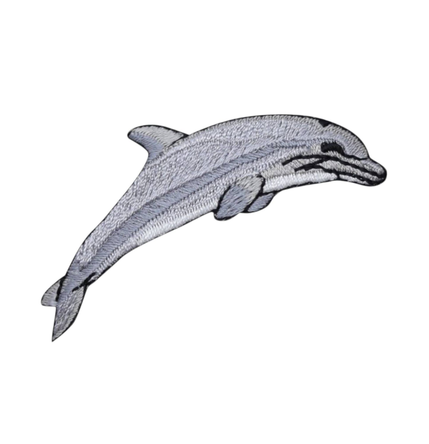 Wholesale Applique - Single Dolphin - Realistic - Ocean Animal - Iron on Patch