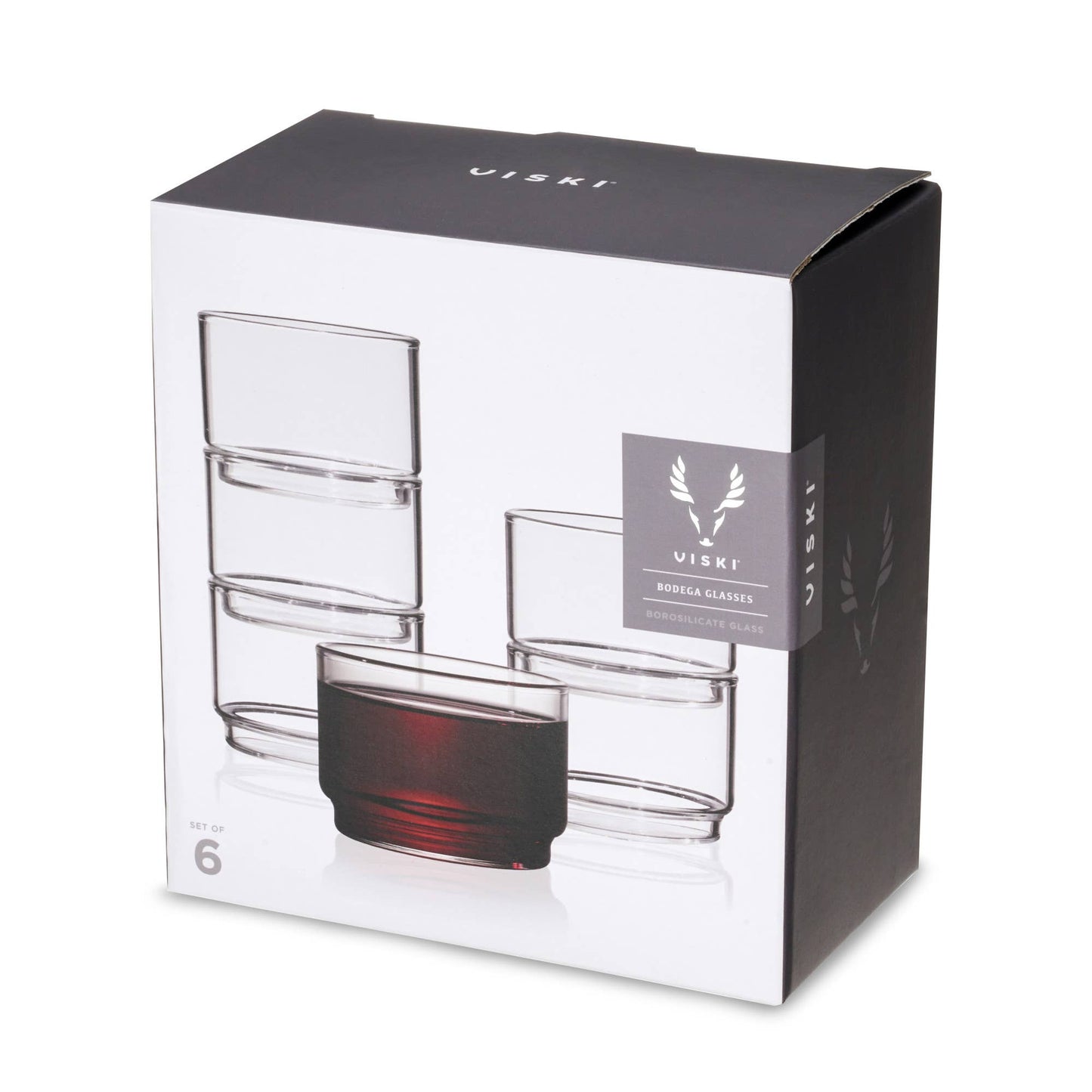 Set of 2 - Stackable Bodega Glasses