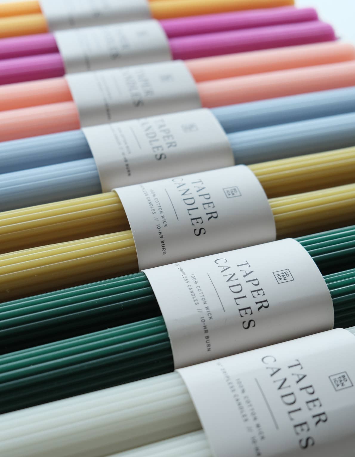 Navy Taper Candle Pair