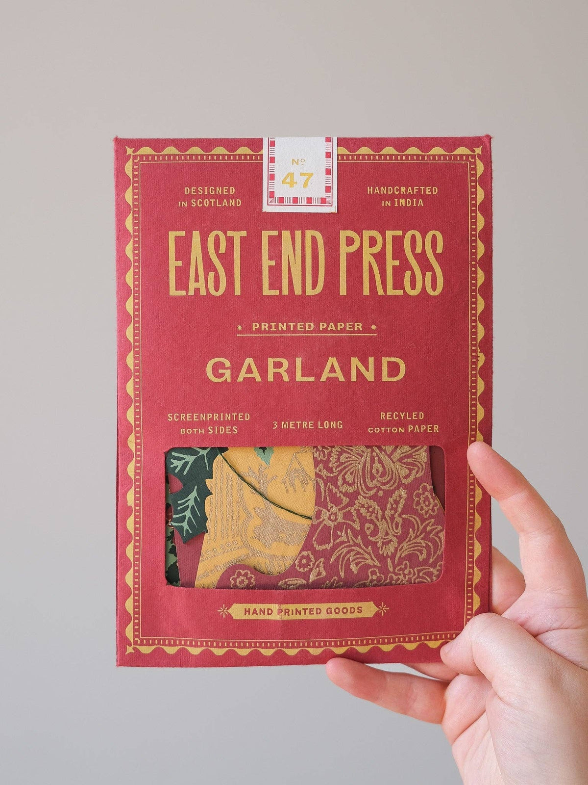 East End Press - CHRISTMAS SEWN GARLAND