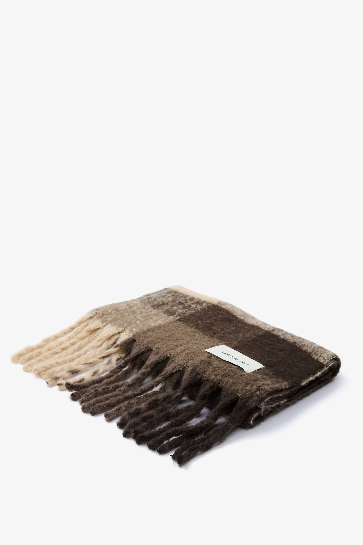 Brown Check Reykjavik Scarf - Arctic Fox & Co. - North America - The Reykjavik Scarf - 100% Recycled - FW26