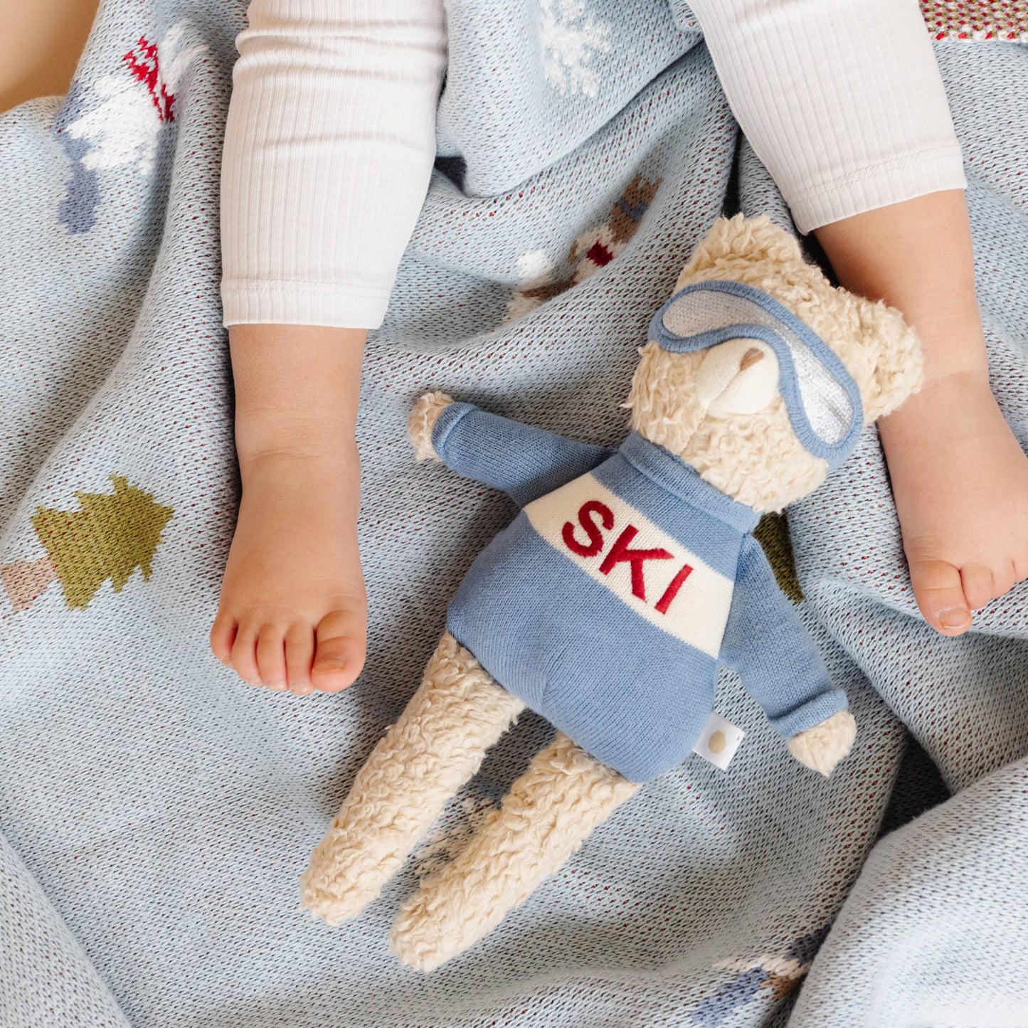 Ski Baby Snowboard Winter Blanket - The Blueberry Hill