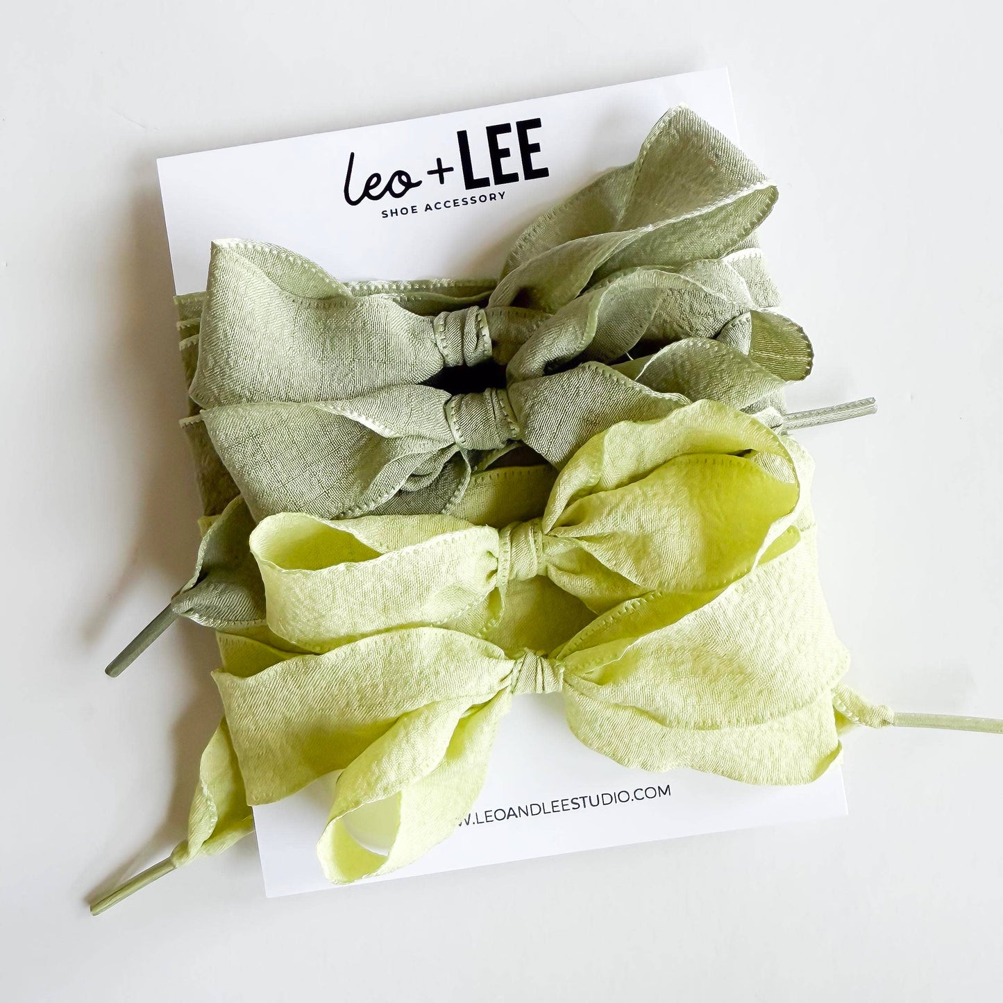 Gingham Shoe Lace Sets– Ribbon Bow Shoe Accessories