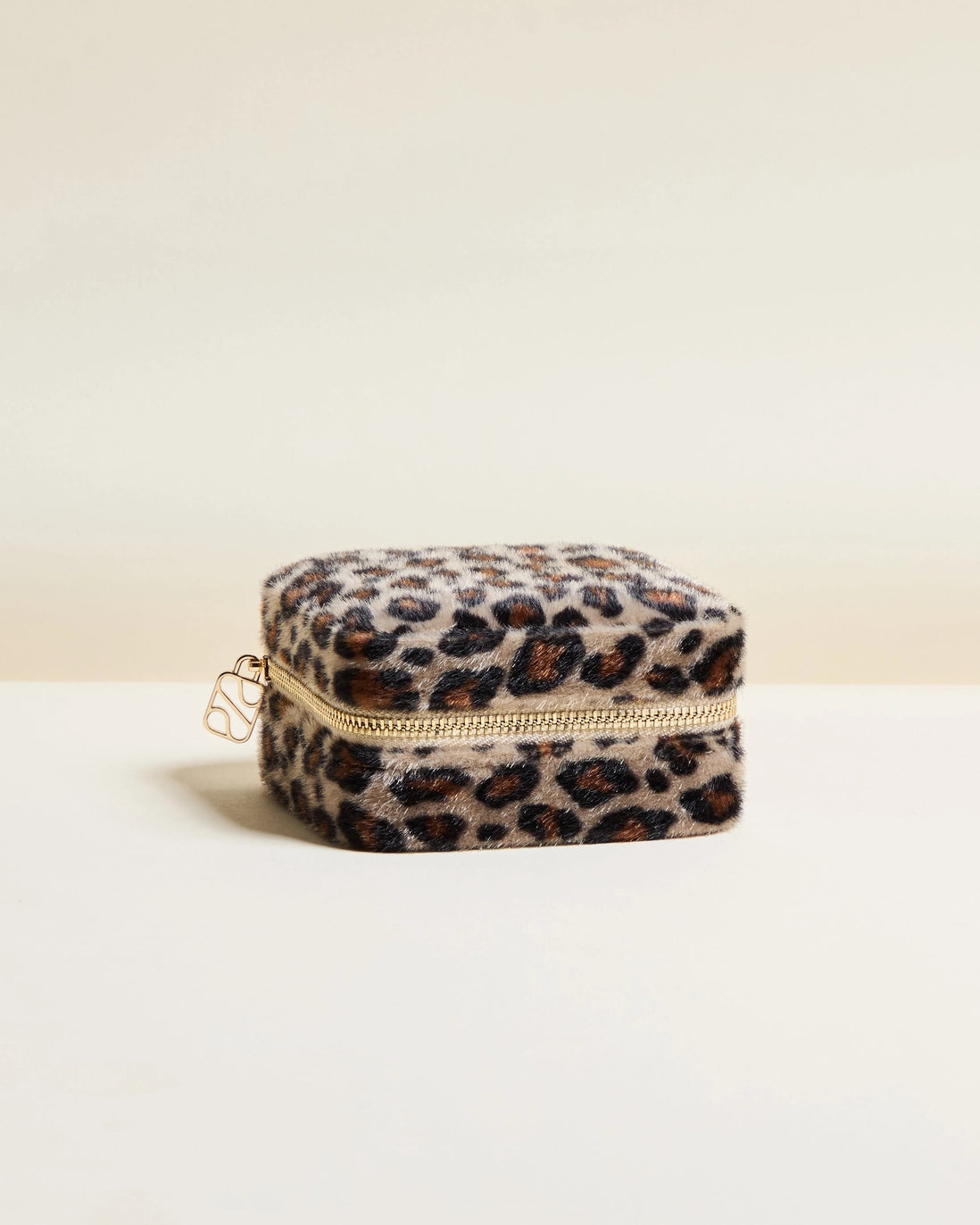 Corinne Faux Fur Travel Jewelry Box - Maison Scarlett