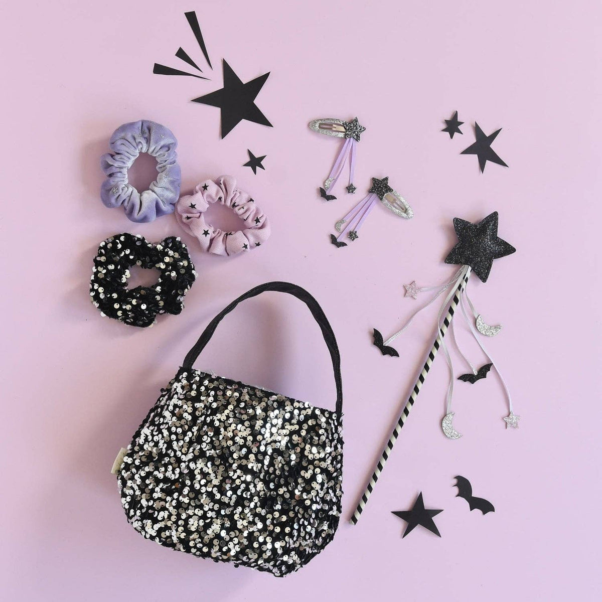 Spellbound Sequin Velvet Cauldron Bag - Rockahula Kids US