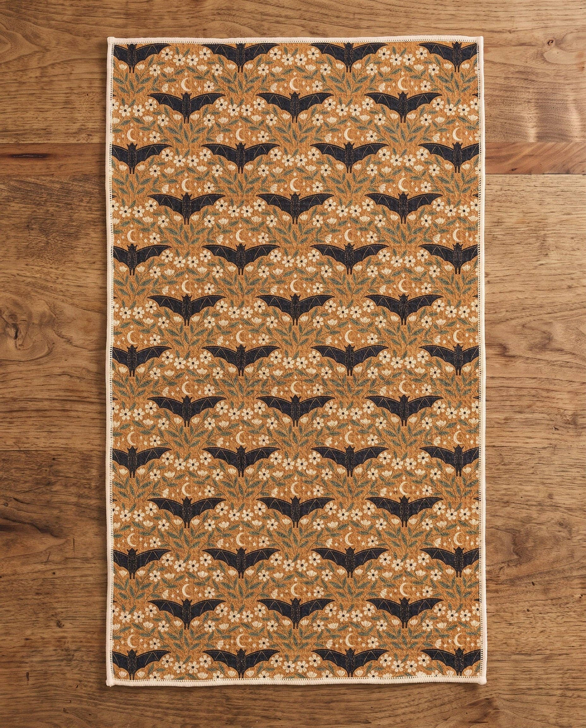 Bats & Blooms Halloween - Kitchen Tea Towel - Trek Light