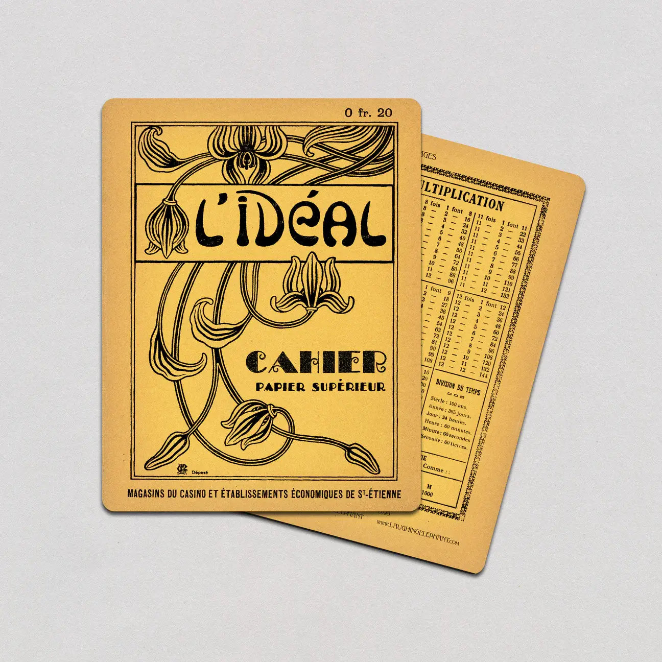 Yellow Vintage French Notebook