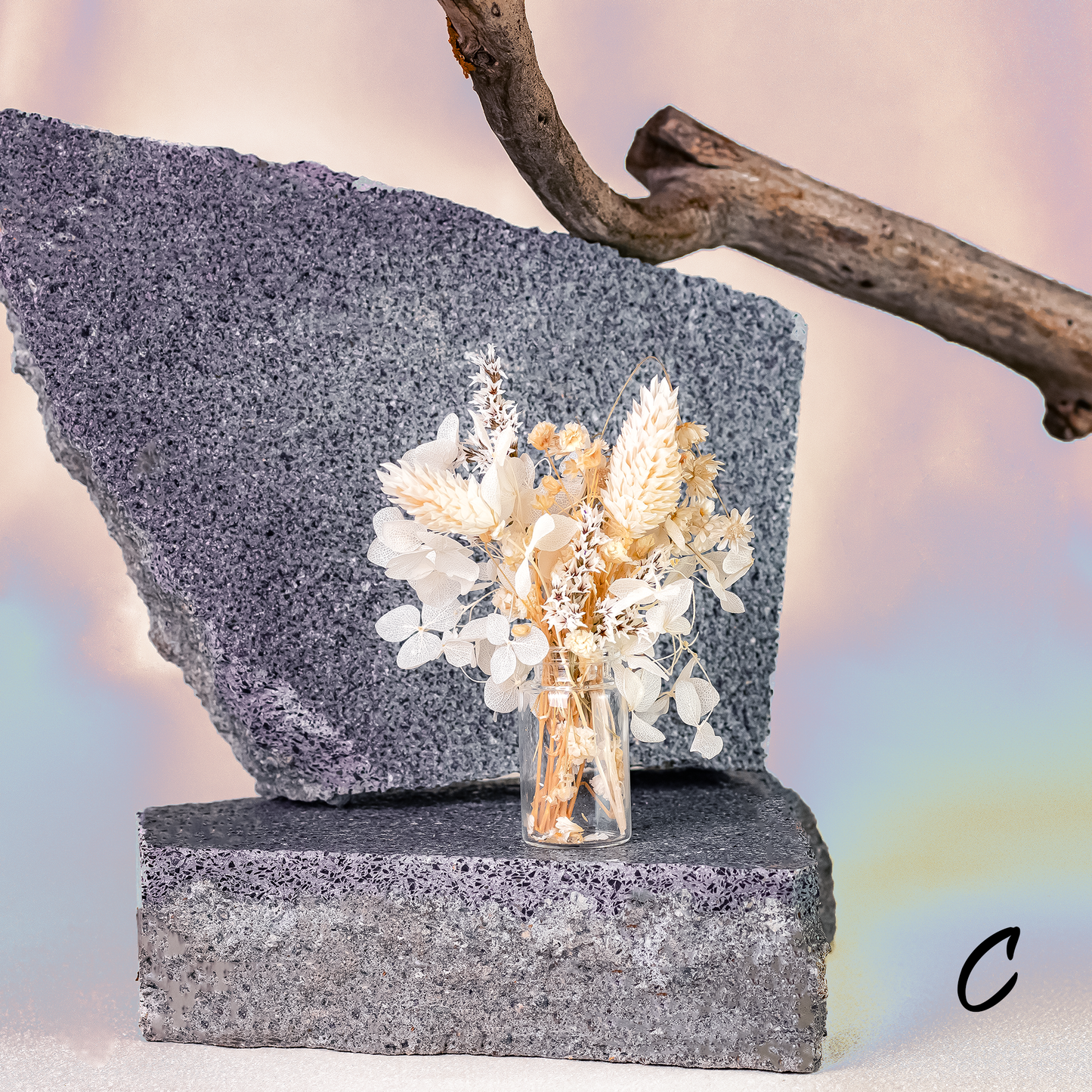 MIni Dried Flowers Bouquet with gift box