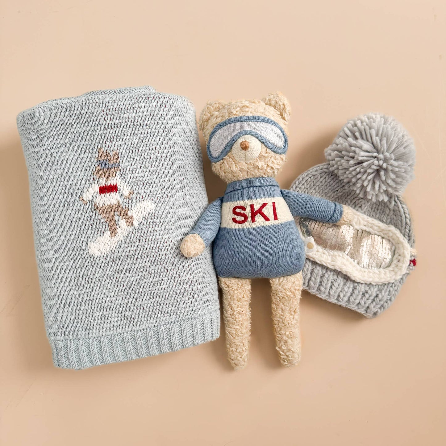 Ski Baby Snowboard Winter Blanket - The Blueberry Hill