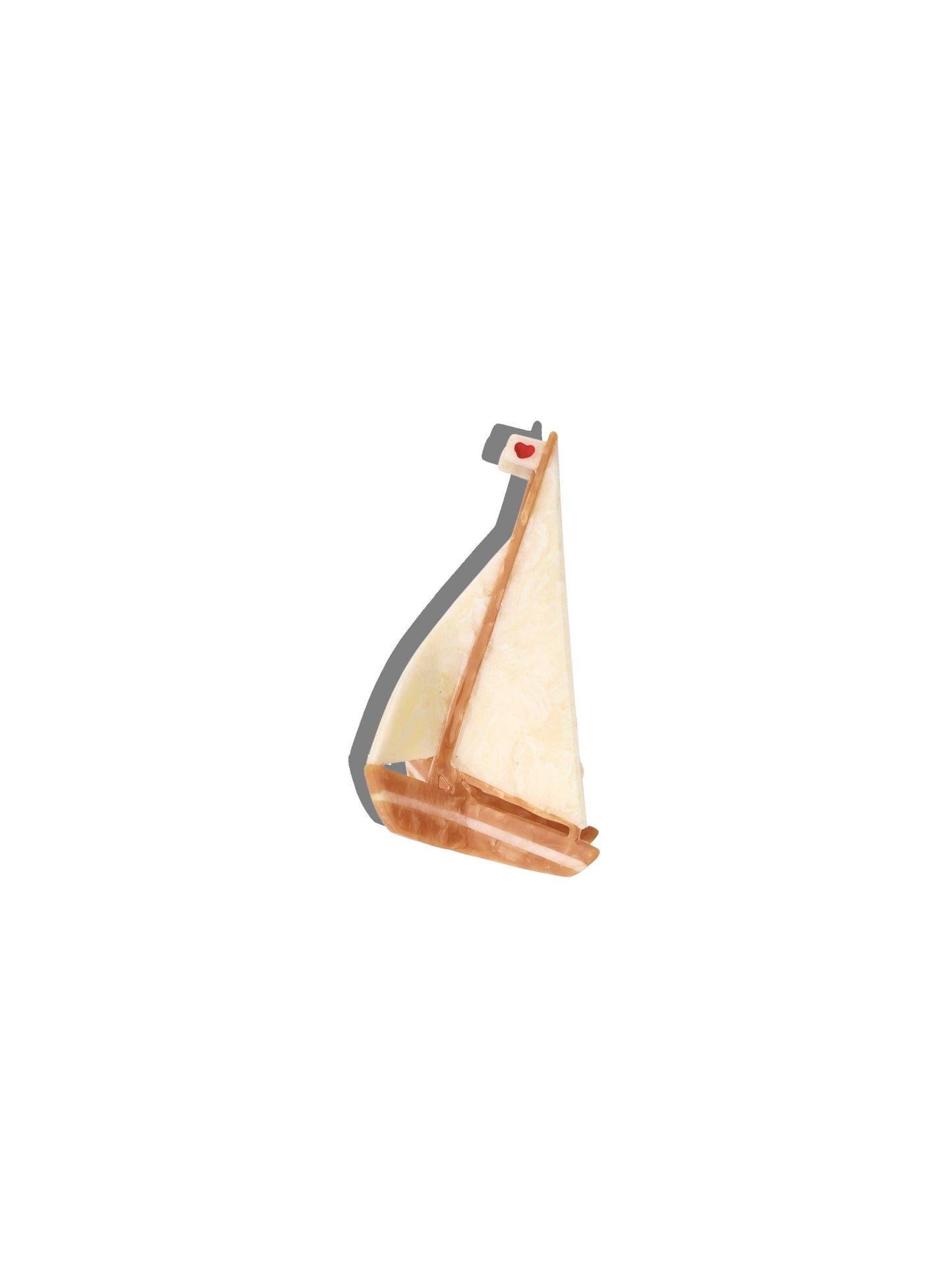 Sailboat - Solar Eclipse - Hand-painted Claw Hair Clip | Eco-Friendly