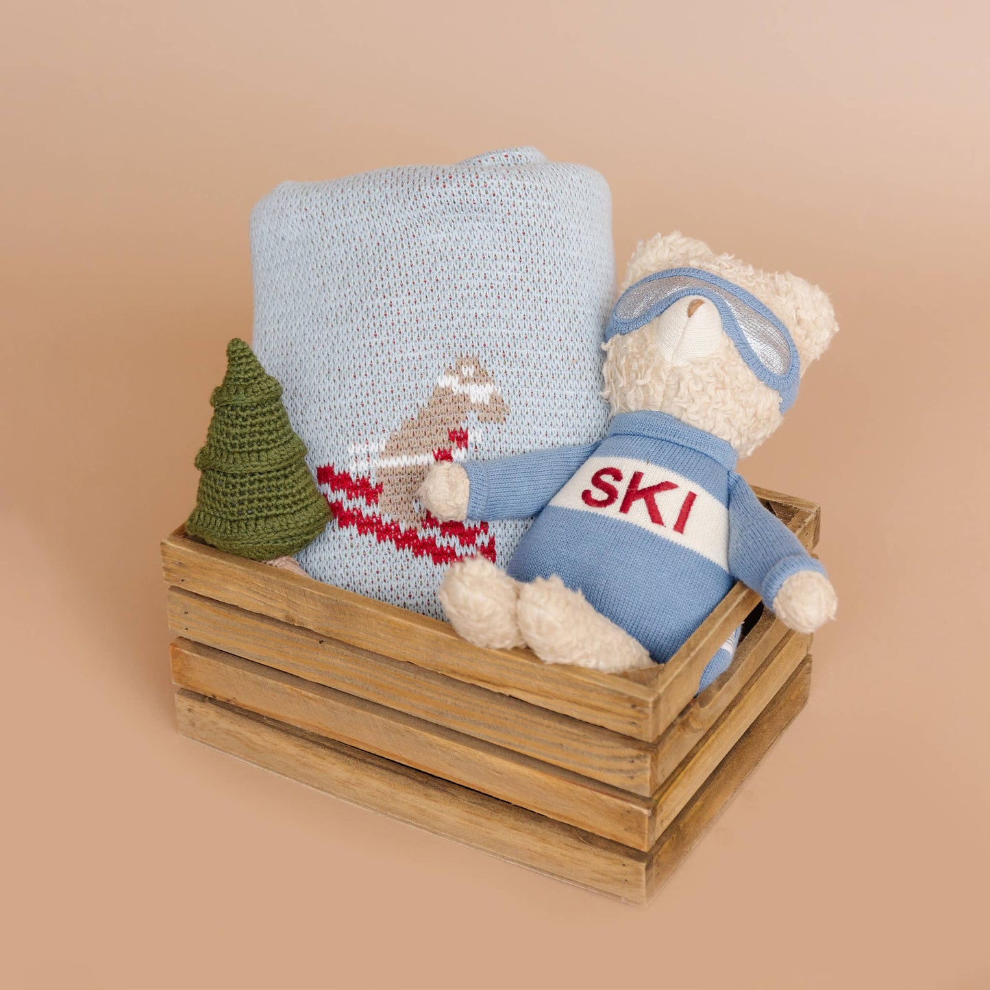 Ski Baby Snowboard Winter Blanket - The Blueberry Hill
