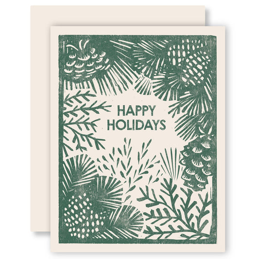Holiday Greenery Box Card set - Boxed Set of Six