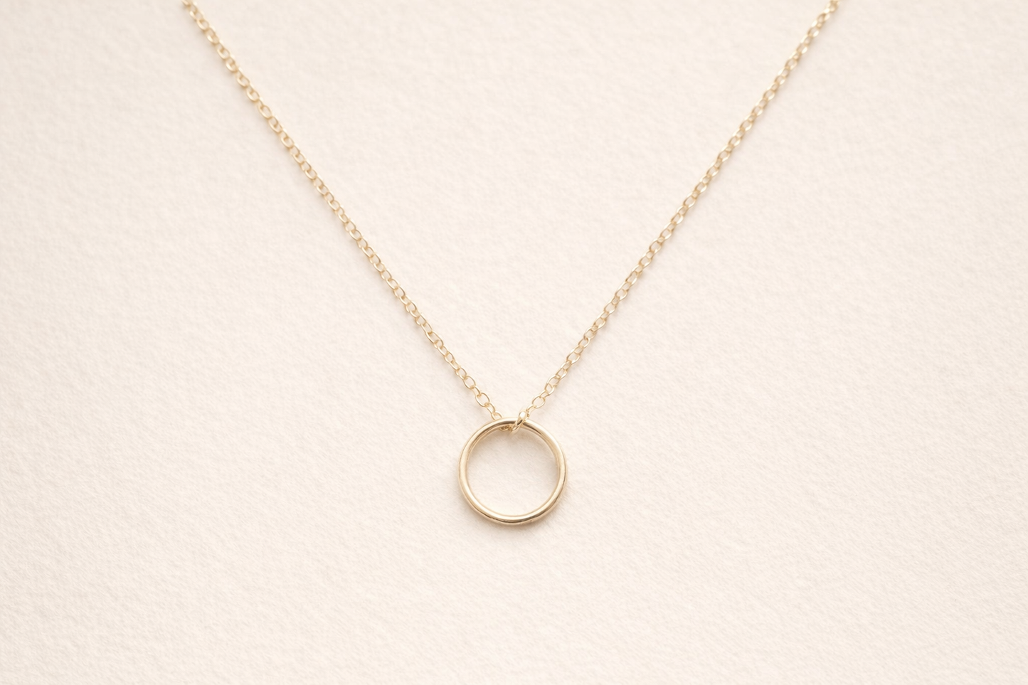 Sol Circle Pendant Necklace | Gold Fill  - Sheena Marshall Jewelry