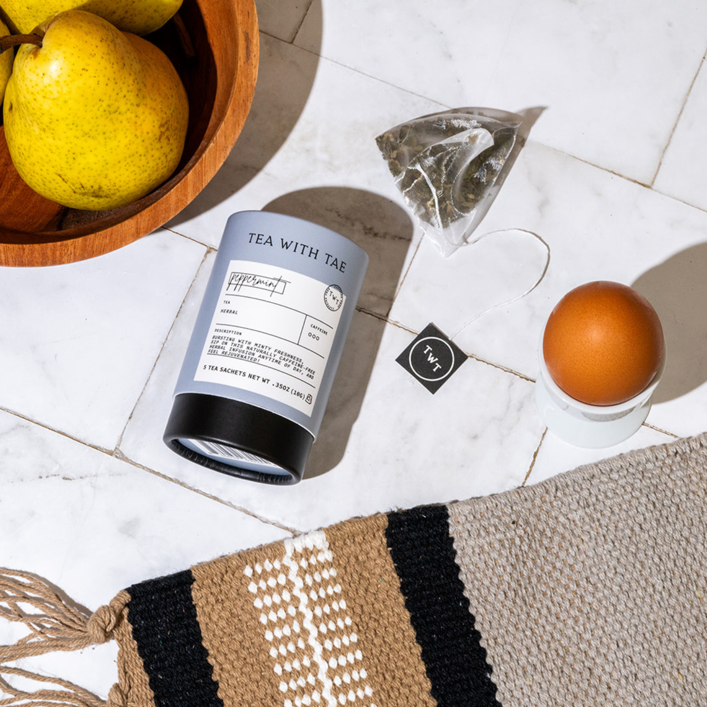 Peppermint Herbal Mini Tea Tube Gift (5 tea bags)