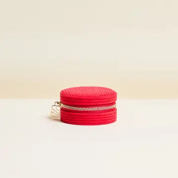 Yvonne Corduroy Travel Jewelry Box - Maison Scarlett