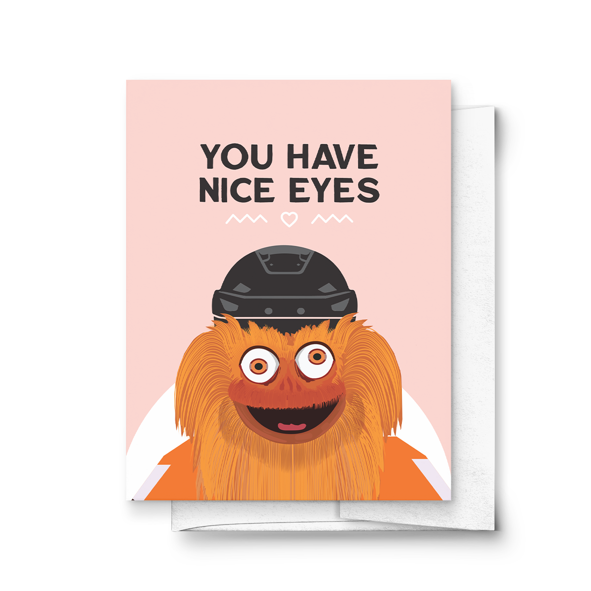 Nice Eyes Gritty Philly Flyers Love Friendship Card