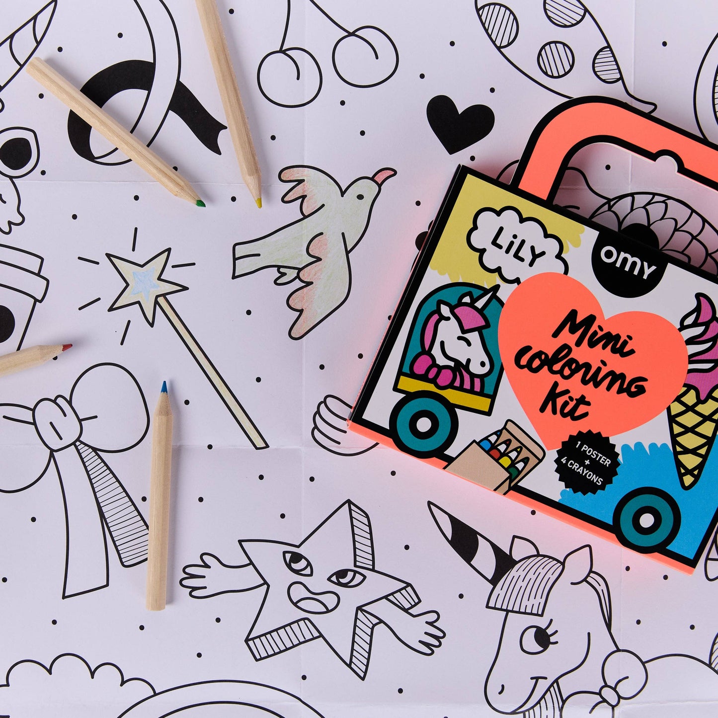 Unicorn - Mini Pocket Coloring - OMY