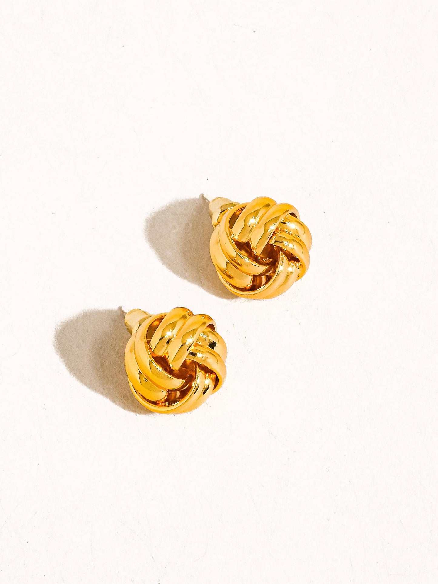 Flânerie by MAIQ - Alix 18K Gold Basket Weaved Classic Studs