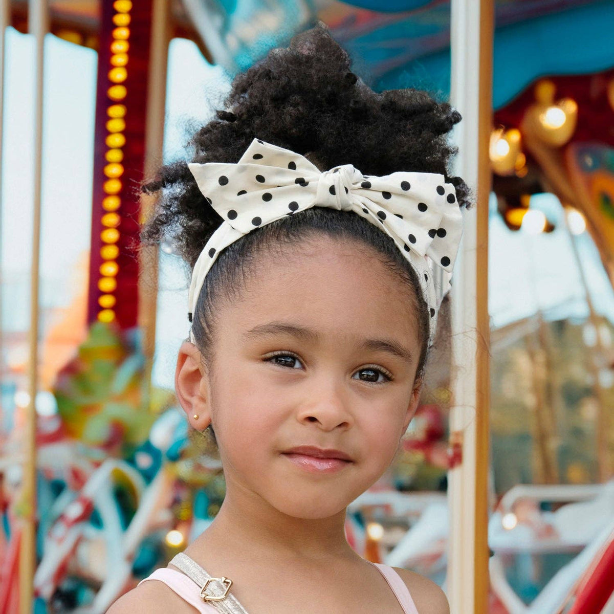 Polka Dot Double Bow Headband - Rockahula Kids US