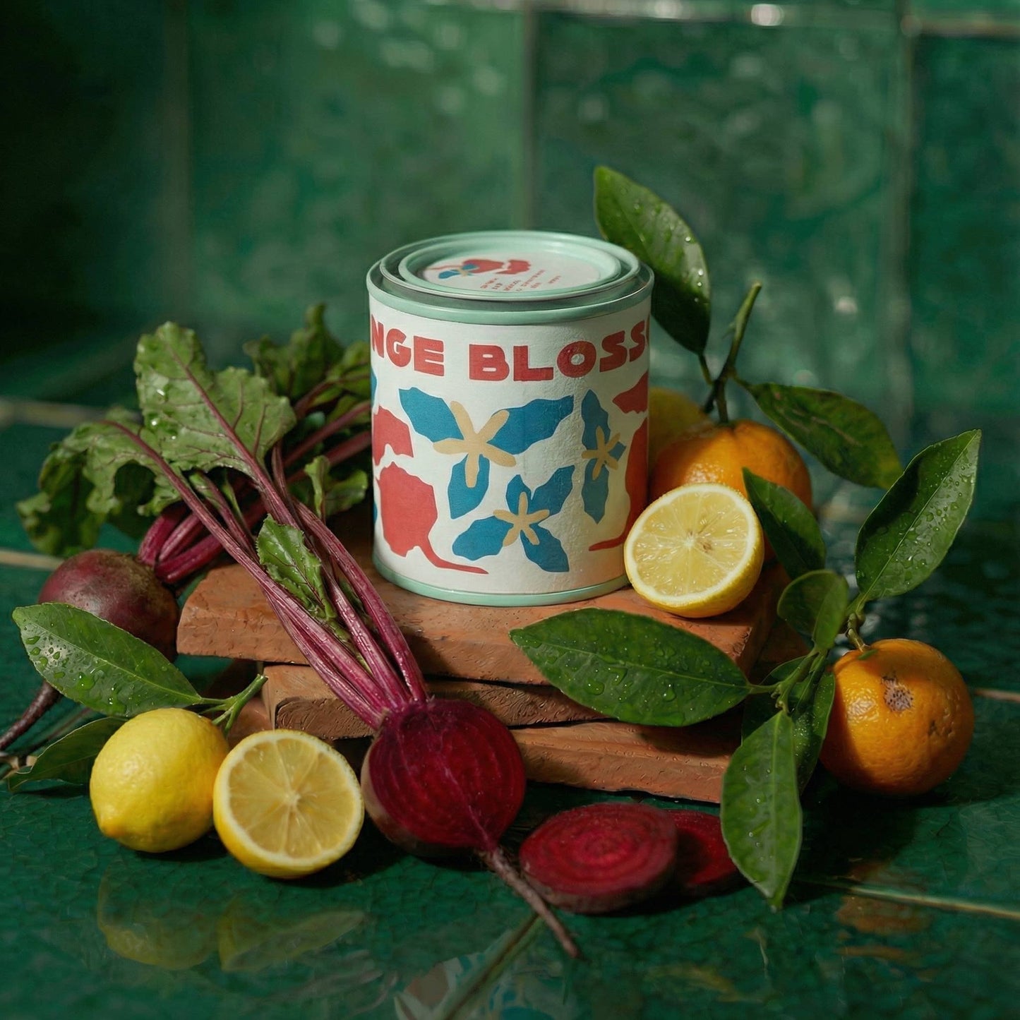 Beet & Orange 6 oz Tin Candle