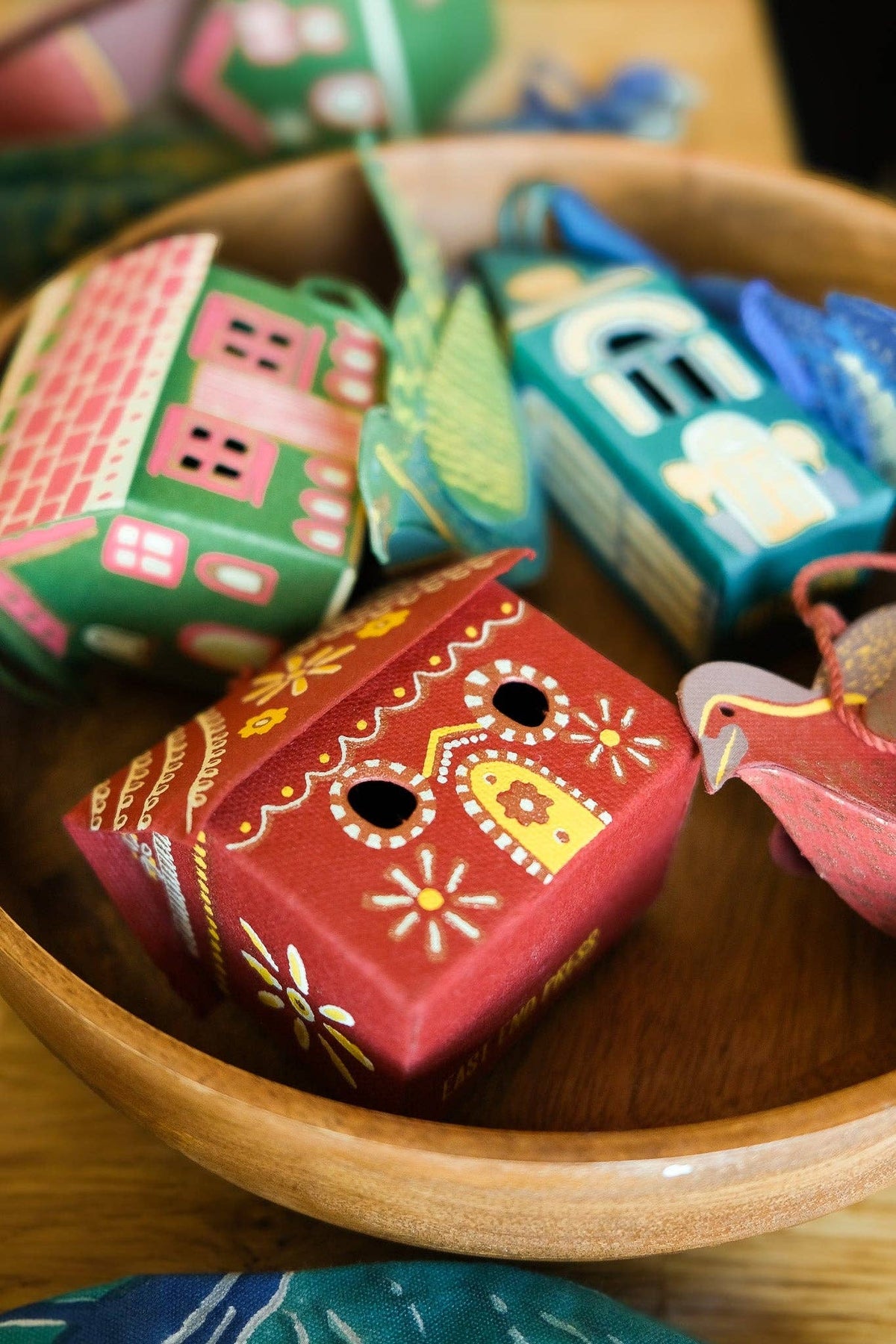 Gingerbread House Screen-Printed Board Decoration - East End Press
