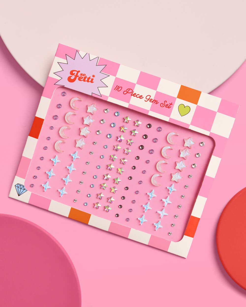 Celestial Face Gem Set - 110 adhesive pcs, New Years Eve