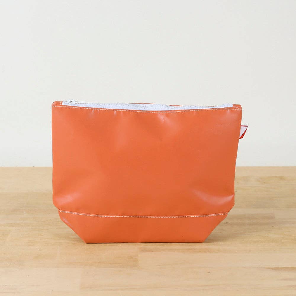 Pink Pouch ShoreBags - Big Sur Splash Zip Pouch: Pink / 11"W x 8"H x 3.5" D