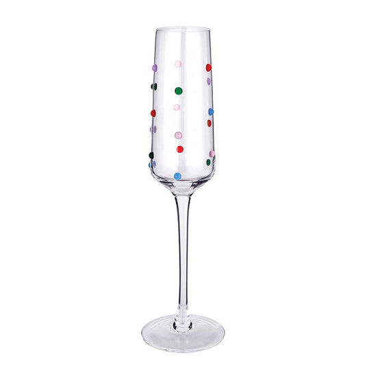 Confetti Beaded Champagne Glass - Slant Collections by Creative Brands