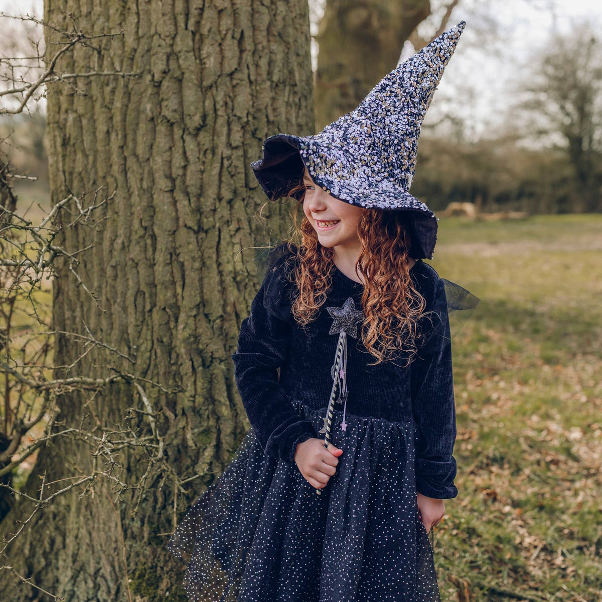 Sequin Velvet Witches Hat - Rockahula Kids US