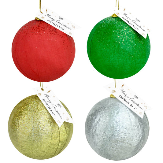 Mini Surprise Ball - Ornaments -"Merry Christmas" - Asst