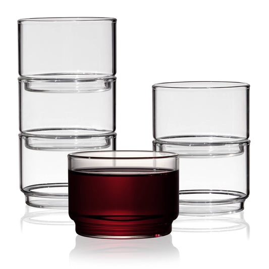 Set of 2 - Stackable Bodega Glasses